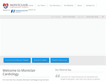 Tablet Screenshot of montclaircardiology.com